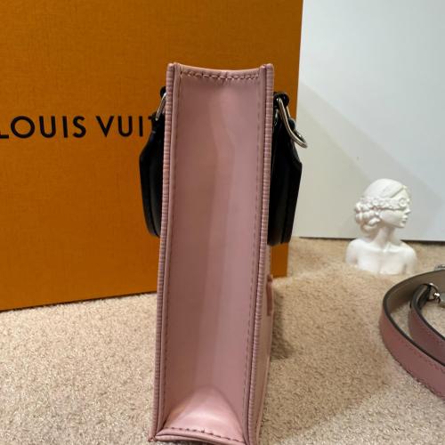 Louis Vuitton Light Pink Epi Petit Sac Plat Handbag photo 3