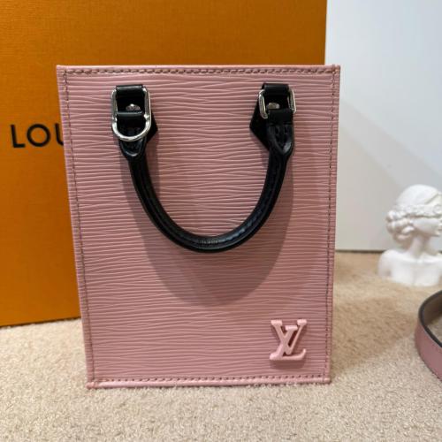 Louis Vuitton Light Pink Epi Petit Sac Plat Handbag photo 4