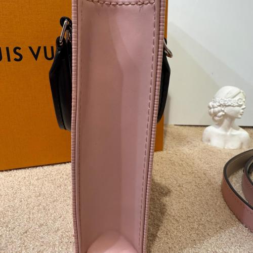 Louis Vuitton Light Pink Epi Petit Sac Plat Handbag photo 5