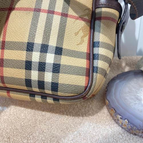 Burberry Haymarket Check Coated Canvas Shoulder Bag photo 2