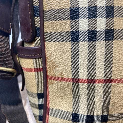 Burberry Haymarket Check Coated Canvas Shoulder Bag photo 3
