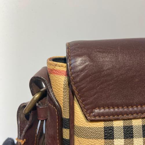 Burberry Haymarket Check Coated Canvas Shoulder Bag photo 7