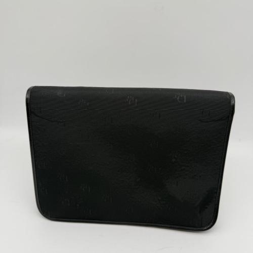 Christian Dior Black Monogram Canvas Flap Shoulder Bag photo 2