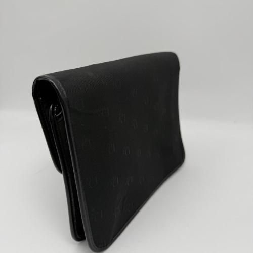 Christian Dior Black Monogram Canvas Flap Shoulder Bag photo 7