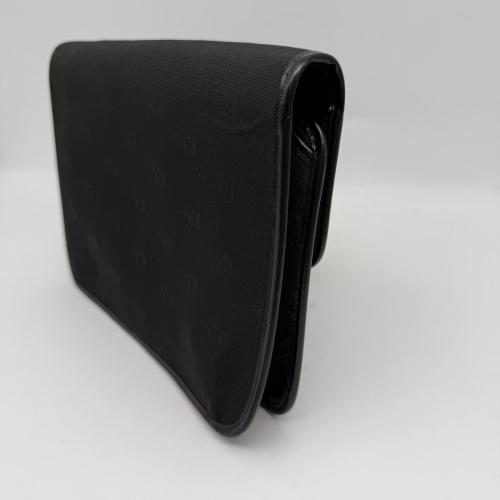 Christian Dior Black Monogram Canvas Flap Shoulder Bag photo 8
