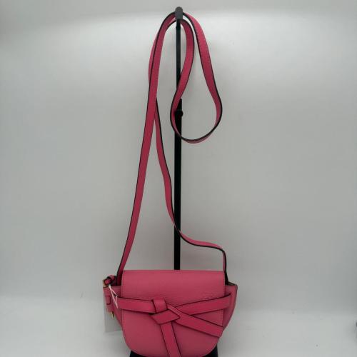 Loewe Pink Leather Gate Crossbody Bag