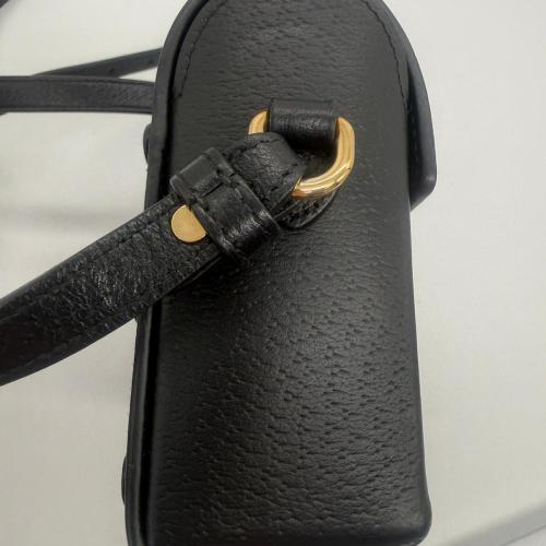 Gucci Black Leather Horsebit 1955 Crossbody Bag photo 8