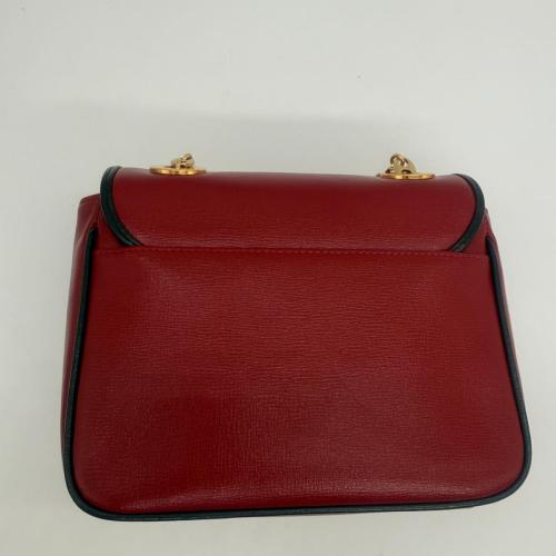 Gucci Red Leather Flap Shoulder Bag photo 2