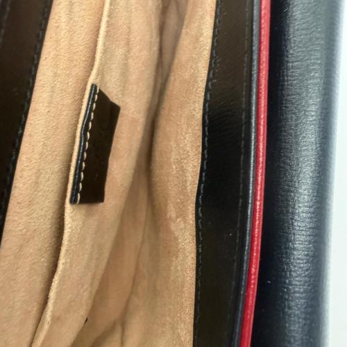 Gucci Red Leather Flap Shoulder Bag photo 4