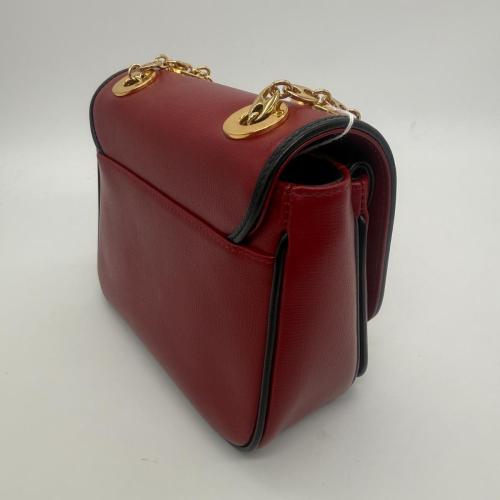 Gucci Red Leather Flap Shoulder Bag photo 6