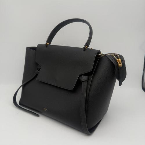 Celine Dark Brown Grained Leather Belt Bag photo 6