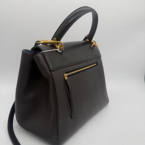 Celine Black Grained Calfskin Leather Belt Bag photo 7