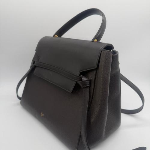 Celine Black Grained Calfskin Leather Belt Bag photo 8