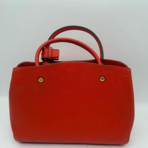 Louis Vuitton Red Empreinte Montaigne Handbag photo 3