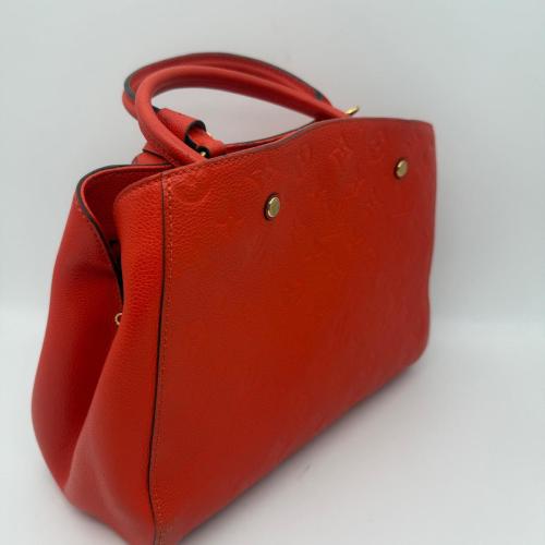 Louis Vuitton Red Empreinte Montaigne Handbag photo 7