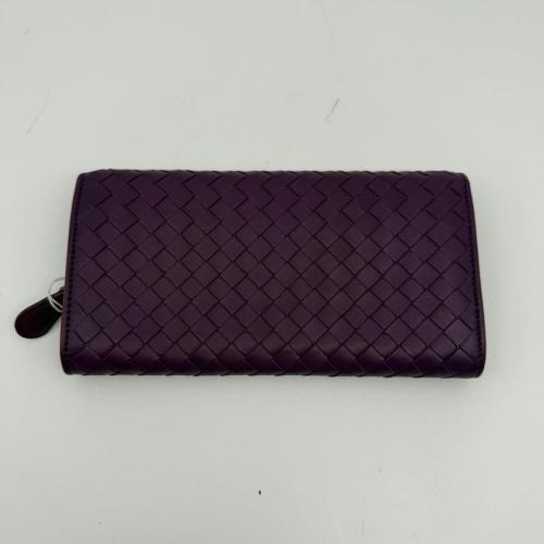 Bottega Veneta Purple Intrecciato Leather Continental Wallet photo 2