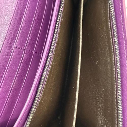 Bottega Veneta Purple Intrecciato Leather Continental Wallet photo 6
