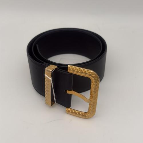 Christian Dior Black Leather Belt With Gold Buckle photo 2