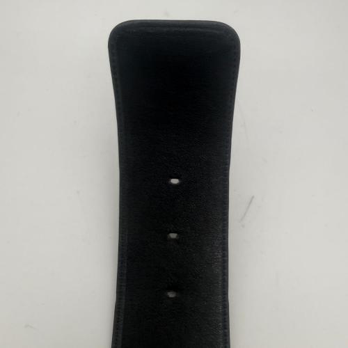 Christian Dior Black Leather Belt With Gold Buckle photo 6