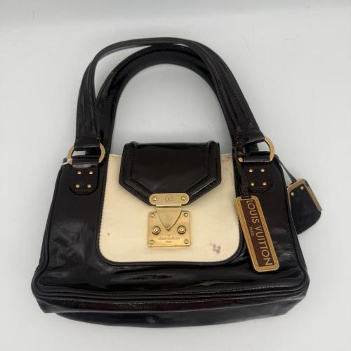 Louis Vuitton Black And Cream Leather Cruise Line Bicolour Hand Bag