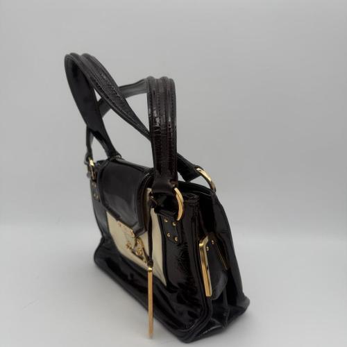 Louis Vuitton Black And Cream Leather Cruise Line Bicolour Hand Bag photo 6