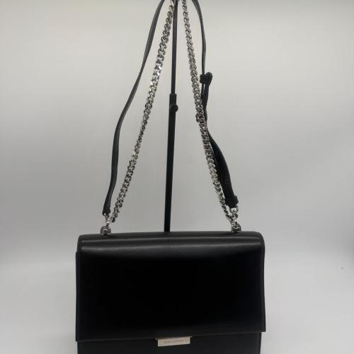 Yves Saint Laurent Black Leather Chain Shoulder Bag