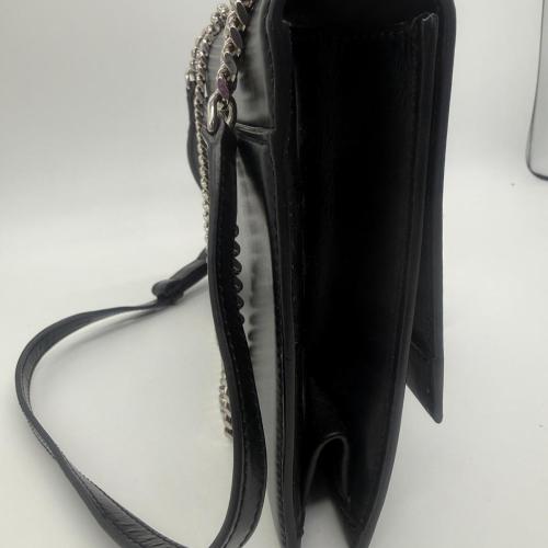 Yves Saint Laurent Black Leather Chain Shoulder Bag photo 6