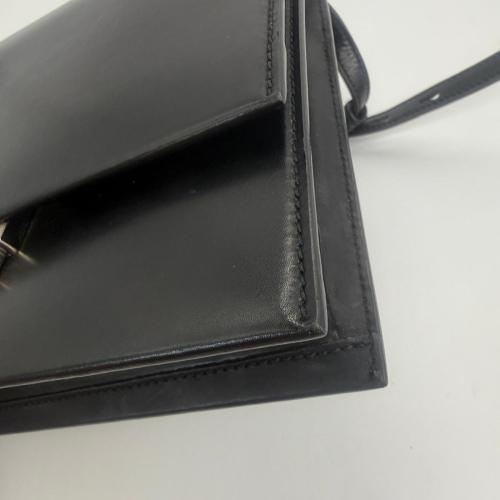 Yves Saint Laurent Black Leather Chain Shoulder Bag photo 7