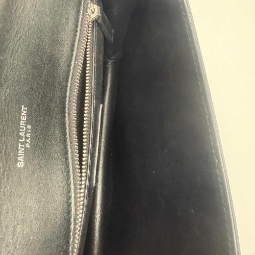 Yves Saint Laurent Black Leather Chain Shoulder Bag photo 8