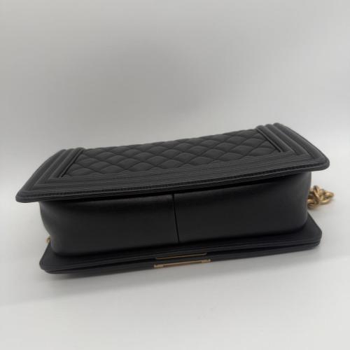 Chanel Black Quilted Leather Boy Flap Bag photo 3