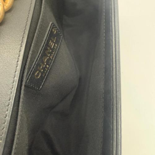 Chanel Black Quilted Leather Boy Flap Bag photo 6