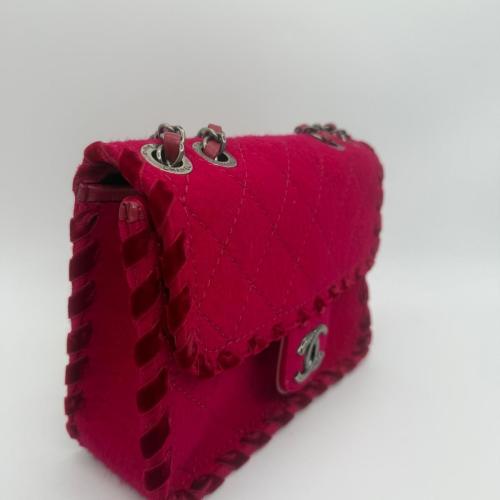 Chanel Fancy Felt Whipstitch Flap Bag photo 8
