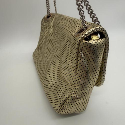 Chanel Metallic Perforated Calfskin Reissue 2.55 Drill Flap Bag photo 5