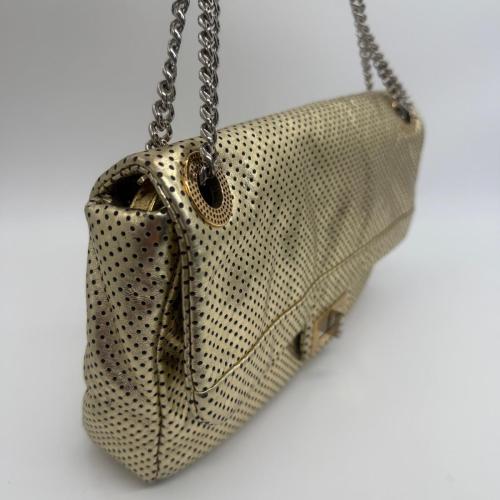 Chanel Metallic Perforated Calfskin Reissue 2.55 Drill Flap Bag photo 8