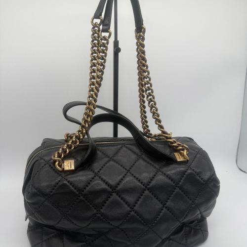 Chanel Black Quilted Bowling Bag