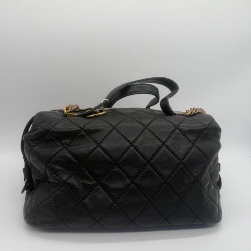 Chanel Black Quilted Bowling Bag photo 2