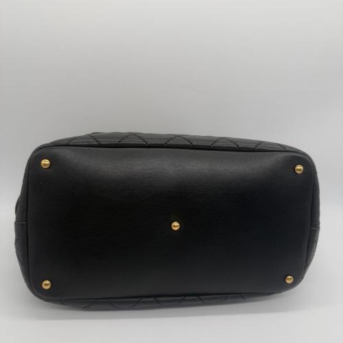 Chanel Black Quilted Bowling Bag photo 3