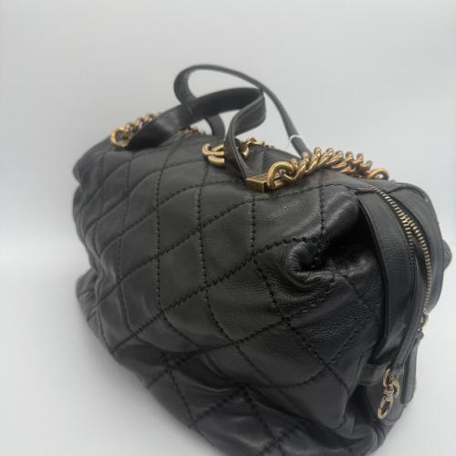 Chanel Black Quilted Bowling Bag photo 5