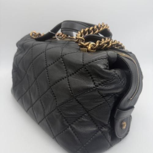 Chanel Black Quilted Bowling Bag photo 7