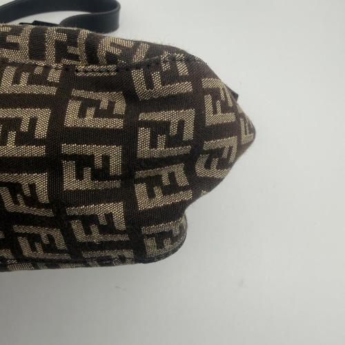Fendi Brown Zucchino FF Shoulder Bag photo 3
