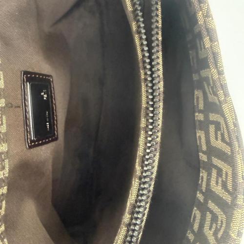 Fendi Brown Zucchino FF Shoulder Bag photo 5