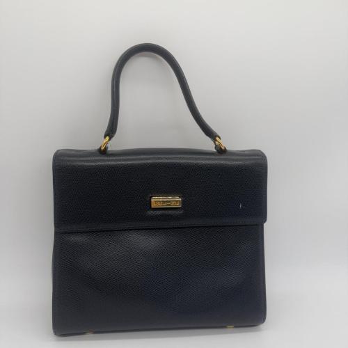 Celine Black Leather Handbag With Strap photo 2