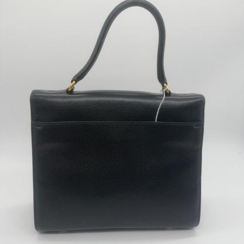 Celine Black Leather Handbag With Strap photo 3