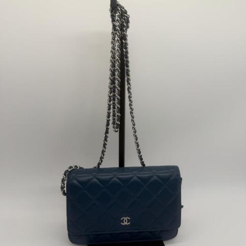 Chanel Quilted Lambskin Wallet on Chain Crossbody Bag