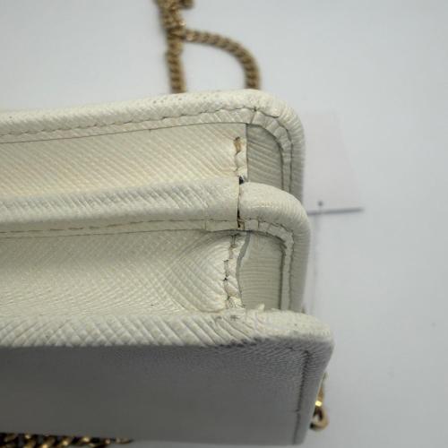 Prada White Saffiano Leather Crossbody Bag photo 2