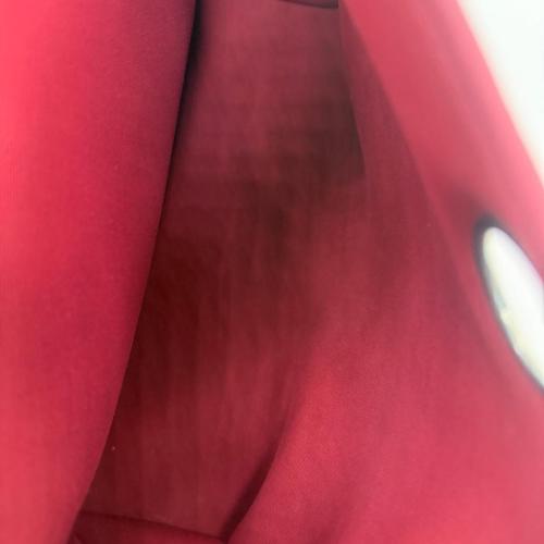 Hermès Red Canvas And Leather Herbag Zip Shoulder Bag photo 8