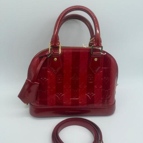 Louis Vuitton Red Vernis Alma BB