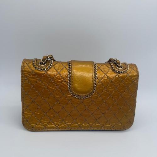Chanel Metallic Gold Patent Madison Flap Bag photo 2