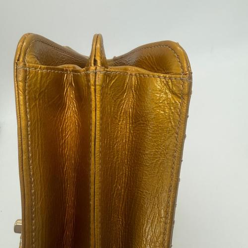 Chanel Metallic Gold Patent Madison Flap Bag photo 4