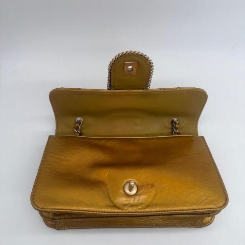 Chanel Metallic Gold Patent Madison Flap Bag photo 7